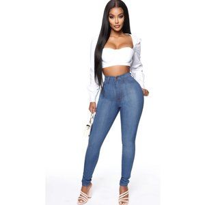 Fashion Nova Womens Blue Jeans Pants Size 5